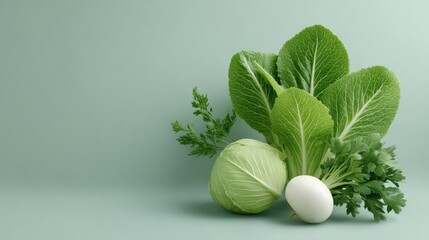 Poster - minimalistic and tidy image of small urban farm featuring various home-grown vegetables in grid layout