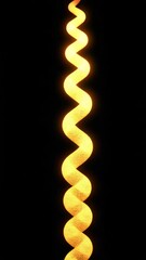 Poster - Glowing golden embers spiraling upward, creating luminous particle trails with soft decay against deep black background