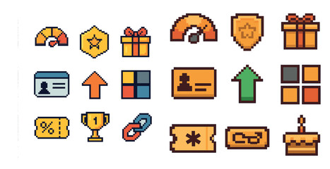 Poster - set of vector icons