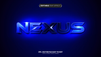 Wall Mural -  Nexus editable text effect space and gaming text style