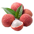 © madebyismat - Tropical lychee fruit isolated on transparent background for design