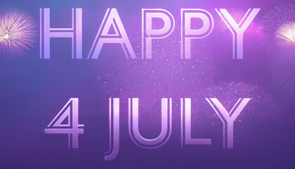 Poster - Fireworks display celebrating July 4th with colorful bursts in the night sky
