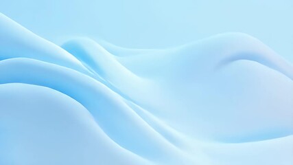 Aufkleber - Abstract Blue Waves Background with Gradient Light Smooth Forms Clean Lines and Modern Style Perfect for Wallpaper Graphic Design Presentation and Creative Projects