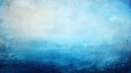 Poster - Abstract textured background with a gradient from light blue at the top to deep blue at the bottom, featuring scratches and distressed effects.