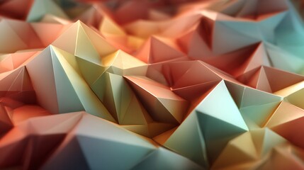 Poster - Abstract 3d polygonal background