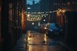 © Daun - premium quality visual of vertical shot of the bokeh lights in the street