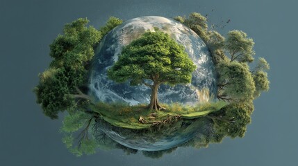 Poster - Save the world concept, environmental protection, earth day, environment day