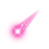 pink star comet and sparkle light