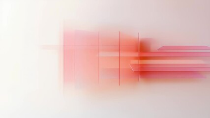 Poster - Abstract Geometric Composition with Overlapping Pink Rectangles on Light Background for Modern Designs and Creative Backdrops