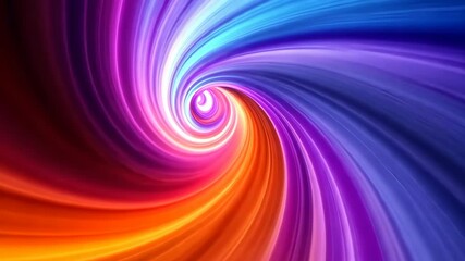 Fototapete - Vivid Abstract Spiral Art with Dynamic Swirls in Bright Colors for Creative Projects