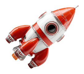 Wall Mural - Rocket launch event outer space digital futuristic environment aerial view exploration concept