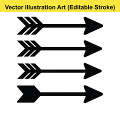 Poster - Collection of black arrow icons vector illustration
