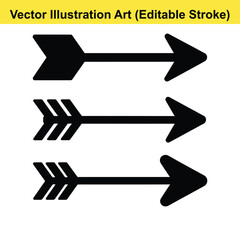Poster - Collection of black arrow icons vector illustration