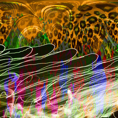 Wall Mural - abstract colorful background