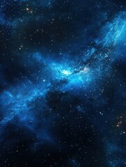 Wall Mural - blue space background