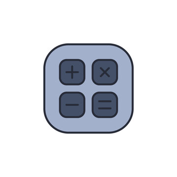 calculator icon. projector Symbol sign for mobile concept and web design. Vector icon, Logo illustration, Vector graphics