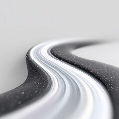Fototapete - Abstract Black And Silver Marble Ink Swirl Background