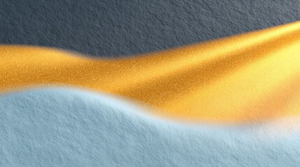 Fototapete - Abstract Gold and Silver Glitter Wave Texture Background