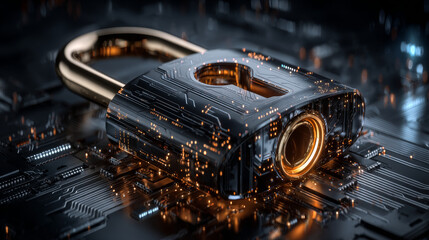 Poster - Concepts of cybersecurity, data protection, access to private information on the Internet online
