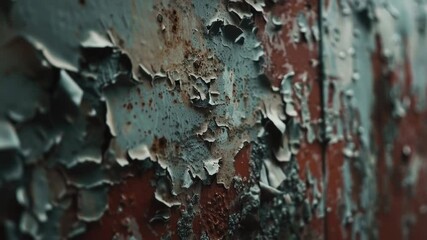 Aufkleber - Peeling paint on a worn-out wall, suitable for use in interior design or architecture projects