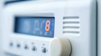 Poster - A close-up shot of a radio with a clock display, suitable for use in articles about timekeeping or retro technology.