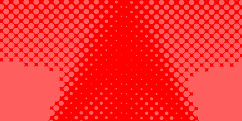 Poster - Trendy texture with colorful cover design template paper color halftone with geometric background, red and white, grey of seamless circle monochrome texture pop art overlay dotted halftone background.