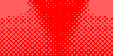 Poster - Trendy texture with colorful cover design template paper color halftone with geometric background, red and white, grey of seamless circle monochrome texture pop art overlay dotted halftone background.