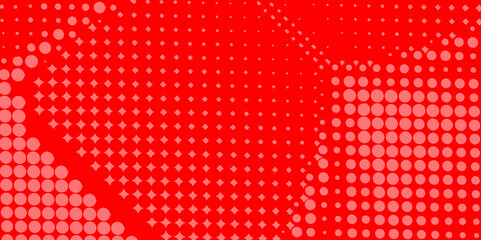 Poster - Trendy texture with colorful cover design template paper color halftone with geometric background, red and white, grey of seamless circle monochrome texture pop art overlay dotted halftone background.