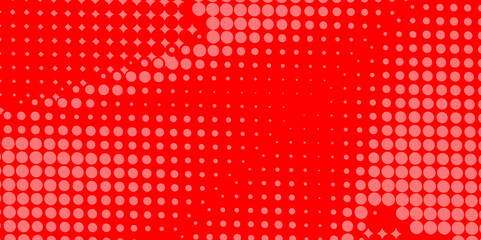 Poster - Trendy texture with colorful cover design template paper color halftone with geometric background, red and white, grey of seamless circle monochrome texture pop art overlay dotted halftone background.