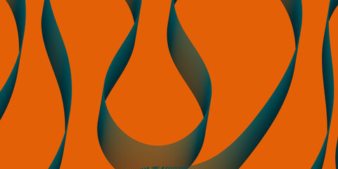 Poster - Violet and red orange color effect modern and futuristic glowing line geometric curve shape with blend effect texture background, abstract color flowing wave with stylized blended line art background.