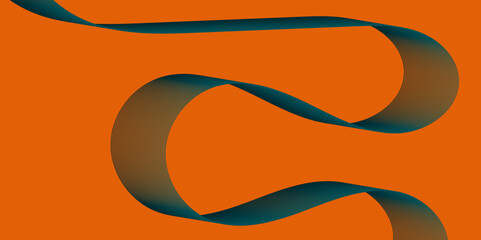 Poster - Violet and red orange color effect modern and futuristic glowing line geometric curve shape with blend effect texture background, abstract color flowing wave with stylized blended line art background.