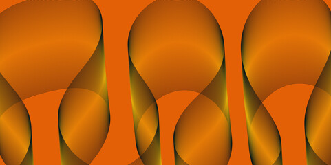 Poster - Abstract color flowing wave with stylized blended line art background, violet and red orange color effect modern and futuristic glowing line geometric curve shape with blend effect texture background.