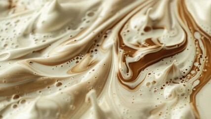 Poster - A close-up shot of a delicious-looking cake with layers of chocolate and white frosting
