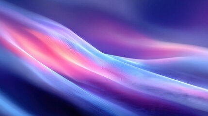 Fototapete - Swirling colors in vibrant pink, blue, and purple blend seamlessly, mimicking gentle waves. This composition evokes a sense of calm and serenity, reminiscent of twilight.