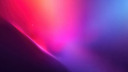 Poster - A vibrant and colorful background with a purple and pink gradient, creating a sense of depth and movement. The blue gradient adds a touch of coolness to the overall composition