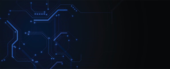 Aufkleber - Abstract circuit technology computer technologies concept  background