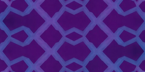 Poster - Purple background with a light blue geometric pattern resembling a diamond trellis design