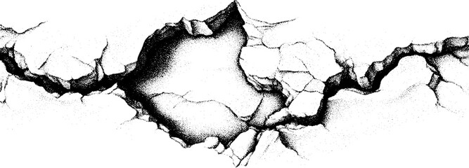 Poster - Abstract cracked ice texture with intricate vein patterns for creative design projects