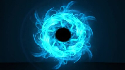 Wall Mural - Abstract Rotating Energy Portal: Animated Glowing Vortex with Light and Motion