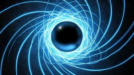 Wall Mural - Abstract depiction of a cosmic spiral vortex, a visual journey through space and time