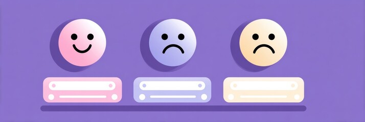 Poster - Feedback Pop-Up Displaying Positive Reactions With Calming Colors and Clear Upper Section for User Interaction and Responses