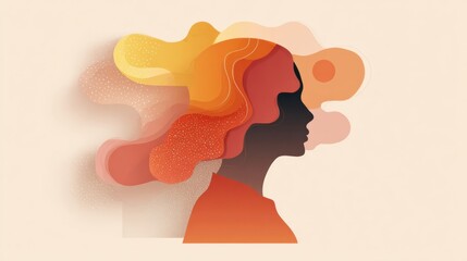 Poster - Five Essential Tips for Effective Stress Relief Presented in a Modern Mental Health Infographic With Warm Tones and Minimalistic Design