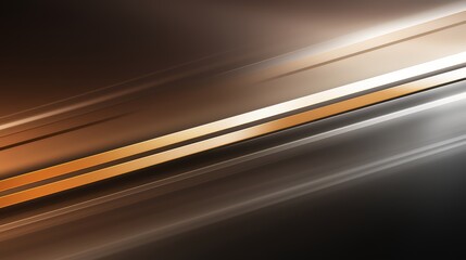 Poster - Blurry image of a brown and white line. The image is abstract and has a sense of movement