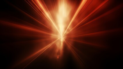 Poster - Bright orange light is shining through a dark background. The light is so bright that it almost looks like a star