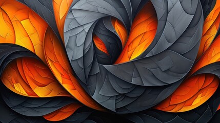 Poster - This heart-shaped art piece features dynamic swirling patterns bursting with bold colors against a neutral background captivating modern art enthusiasts with its liveliness and elegance.