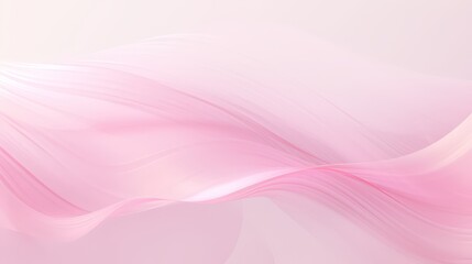 Aufkleber - Pink wave with a white background. The pink color is very bright and the wave is very long