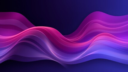 Aufkleber - Purple and pink wave with a blue background. The wave is very long and has a lot of detail