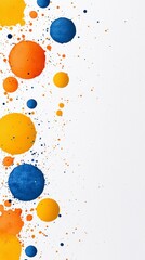 Poster - Chromatic Harmony: Vibrant and dynamic composition of paint droplets. A mesmerizing interplay of colors, creating a striking visual spectacle.
