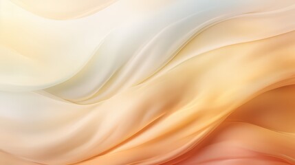 Poster - The image is a beautiful, flowing orange and white pattern. The colors are warm and inviting, creating a sense of comfort and relaxation