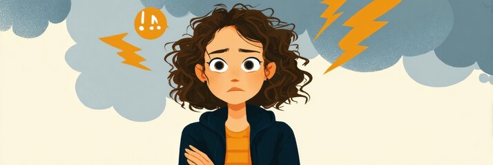 Poster - Recognizing Warning Signs of Suicidal Thoughts in Individuals Showcasing Emotional Distress and Uncertainty